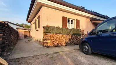 Das Gebäude in dem sich die Ferienwohnung befindet