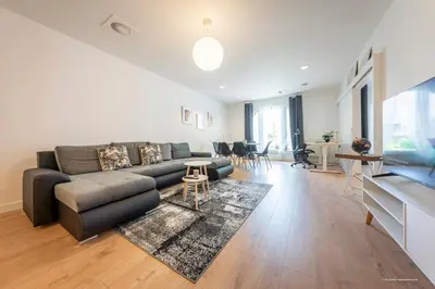 Ein Sitzbereich in der Unterkunft XXL Appartement Highdesign 10 Pers zentral nähe Heidelberg und Mannheim