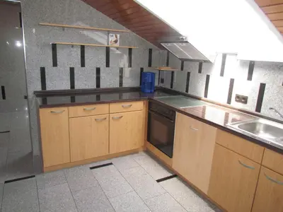 Küche/Küchenzeile in der Unterkunft Ferienwohnung am Heuchelberg