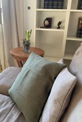 Ein Sitzbereich in der Unterkunft Ferienwohnung Blick ins Grüne