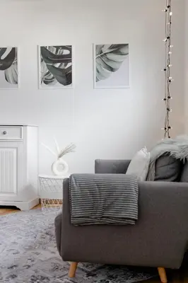 Ein Sitzbereich in der Unterkunft Ferienwohnung Parkblick