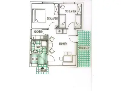 Grundriss der Unterkunft 2 Siefertshof Comfortable holiday residence