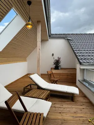 Ein Balkon oder eine Terrasse in der Unterkunft Barkhausstraße