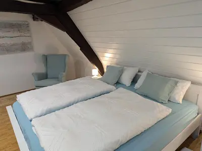 Ein Bett oder Betten in einem Zimmer der Unterkunft Ferienhaus Rustika