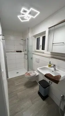 Ein Badezimmer in der Unterkunft Gemütlich, ländlich, stadtnah