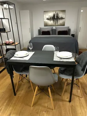 Ein Sitzbereich in der Unterkunft Vinum Apartment