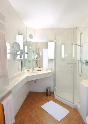Ein Badezimmer in der Unterkunft Hotel Malchen Garni
