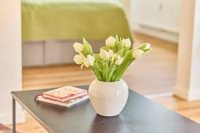 Ein Sitzbereich in der Unterkunft Modernes Studio-Apartment in toller Waldrand-Lage