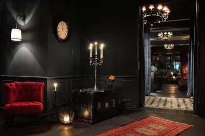 Ein Sitzbereich in der Unterkunft Syte Boutique Hotel Mannheim