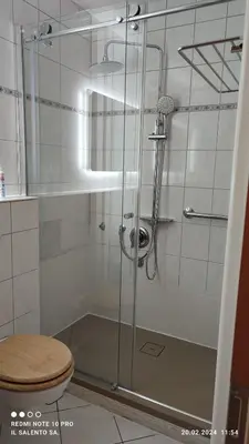 Ein Badezimmer in der Unterkunft gemütliche 2 Zimmer Wohnung in Markgröningen