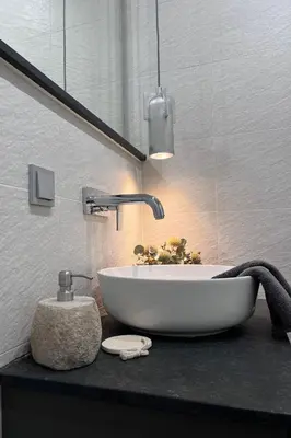 Ein Badezimmer in der Unterkunft Ferienwohnung Seckenheim - stilvoll übernachten zwischen Mannheim und Heidelberg ideal für Kurztrips