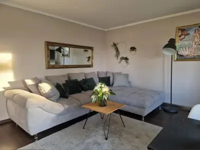 Ein Sitzbereich in der Unterkunft Charmante Wohnung, mit Sauna und Garten, Toplage!