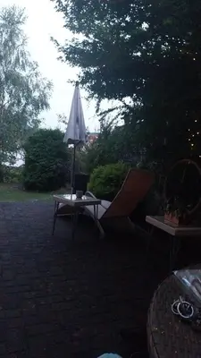 Ein Garten an der Unterkunft Beas Ferienglück