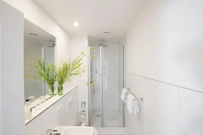 Ein Badezimmer in der Unterkunft Hotel Kredell