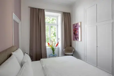 Ein Bett oder Betten in einem Zimmer der Unterkunft Hotel Kredell