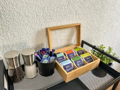 Kaffee-/Teezubehör in der Unterkunft Apartment im Herzen der Altstadt - Leonberg nähe Stuttgart