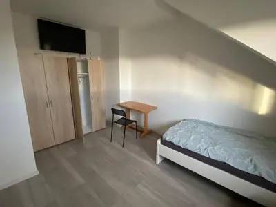 Ein Bett oder Betten in einem Zimmer der Unterkunft Monteur- und Arbeiterunterkunft Ludwigshafen
