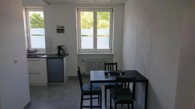 Küche/Küchenzeile in der Unterkunft Ferienwohnung Weinstraßenmitte