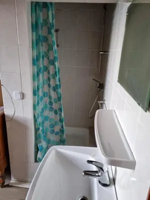 Ein Badezimmer in der Unterkunft Hafen