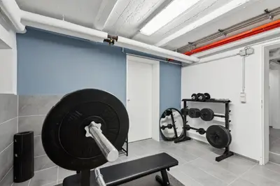 Das Fitnesscenter und/oder die Fitnesseinrichtungen in der Unterkunft modern living - BASF - MA - PFALZ - 1 Gym 2 Working Spaces