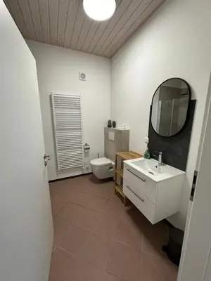 Ein Badezimmer in der Unterkunft Ferienwohnung am Dierbach