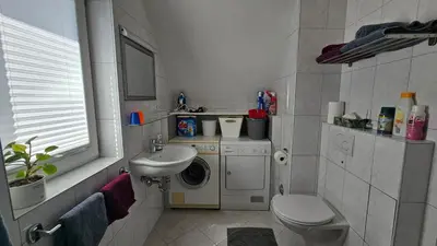 Ein Badezimmer in der Unterkunft Solaris Ferienwohnung 53qm Netflix Glasfaser 76771 Hördt