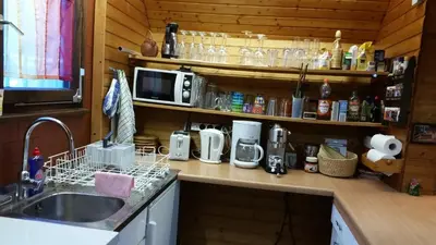 Küche/Küchenzeile in der Unterkunft Haus Tsavo