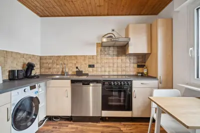 Küche/Küchenzeile in der Unterkunft RI01 Apartment mit großem Balkon