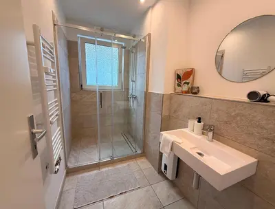 Ein Badezimmer in der Unterkunft Ferienwohnung Oppenheim