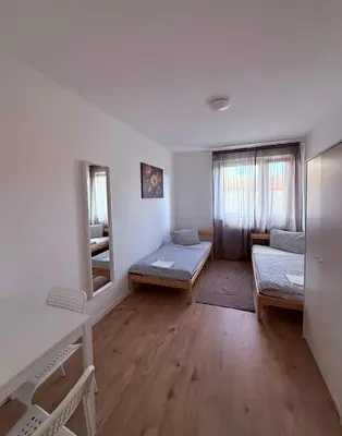 Ein Bett oder Betten in einem Zimmer der Unterkunft Ferienwohnung Oppenheim