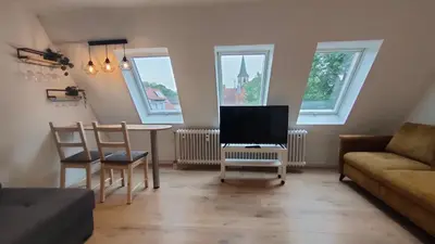 TV/Unterhaltungsangebot in der Unterkunft Komfortable Ferienwohnung Goldene Suite