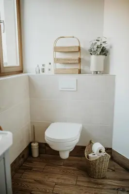 Ein Badezimmer in der Unterkunft Modern Boho-Style Apartment