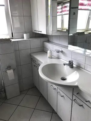 Ein Badezimmer in der Unterkunft Privates Apartment im Grünen