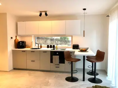 Küche/Küchenzeile in der Unterkunft Appartment SPATZENNEST