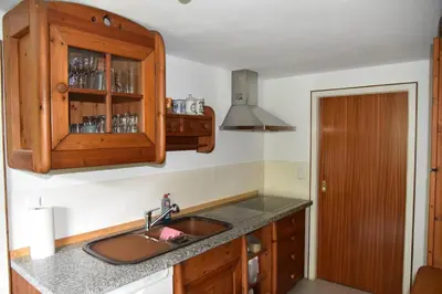 Küche/Küchenzeile in der Unterkunft Ferienwohnung im Pfälzerwald