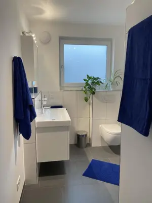 Ein Badezimmer in der Unterkunft Ferienwohnung Hantmann
