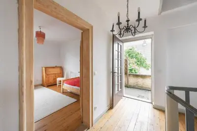 Ein Bett oder Betten in einem Zimmer der Unterkunft Sekretärzimmer 2