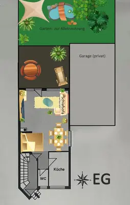 Grundriss der Unterkunft Appartments - Stromberg & Zabergäu