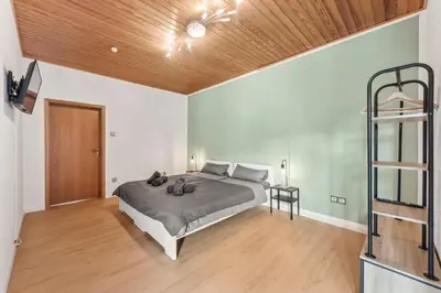 Ein Bett oder Betten in einem Zimmer der Unterkunft Amalfi A06 - für 6 PP - 3 Zi - 6 Betten - Terrasse inkl smart TV