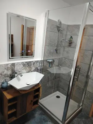 Ein Badezimmer in der Unterkunft Ferienwohnung Apartment Fewo Alojamiento Casa Demy
