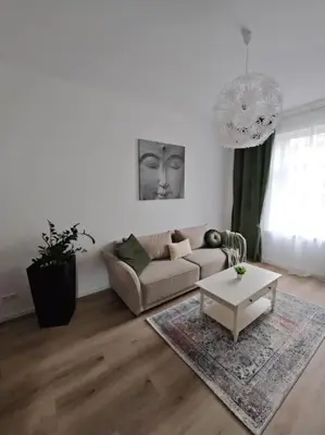 Ein Sitzbereich in der Unterkunft Pfalz Oase