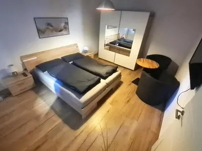 Ein Sitzbereich in der Unterkunft FeWo Heppenheim