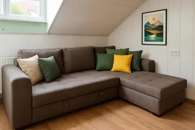 Ein Sitzbereich in der Unterkunft LENASTAY I Apartment mit Parkplatz & High-Speed-WLAN Zentrum Kaiserslautern