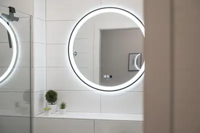 Ein Badezimmer in der Unterkunft Modern, Zentral, Homeoffice, Netflix