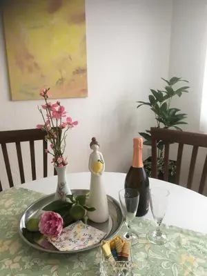 Getränke in der Unterkunft Ferienwohnung Helena