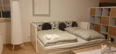 Ein Bett oder Betten in einem Zimmer der Unterkunft Gästehaus Ringhof
