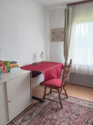Ein Bett oder Betten in einem Zimmer der Unterkunft Unser Haus am Weinberg