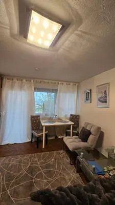 Ein Sitzbereich in der Unterkunft Ferienwohnung Bad Bergzabern