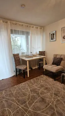 Ein Sitzbereich in der Unterkunft Ferienwohnung Bad Bergzabern