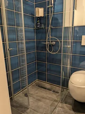 Ein Badezimmer in der Unterkunft Altes Häusle - Doppelzimmer Weinrebe